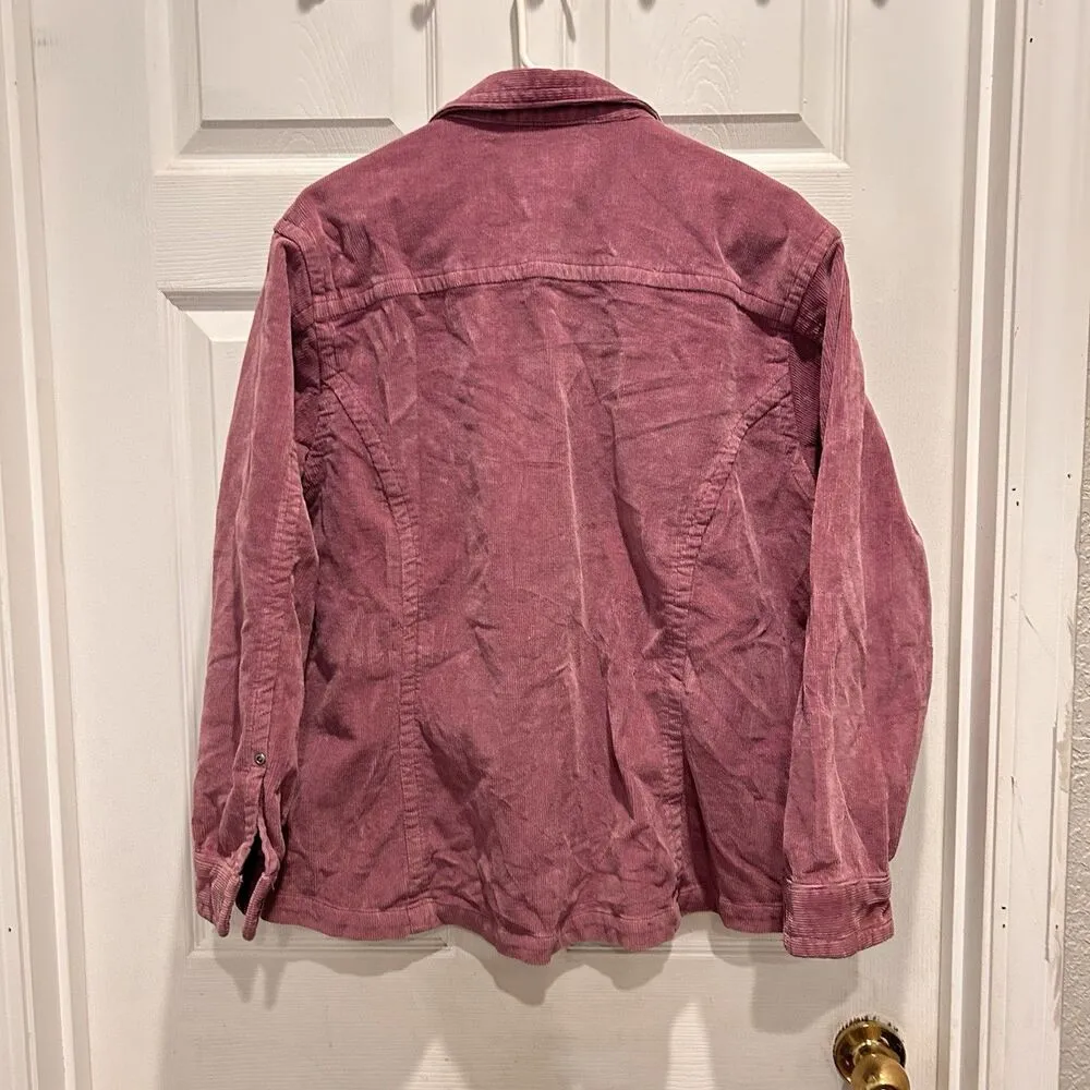 Cabelas Pink Corduroy Shacket Jacket Button Down Women’s Size 2X Gorpcore Spring - Image 4