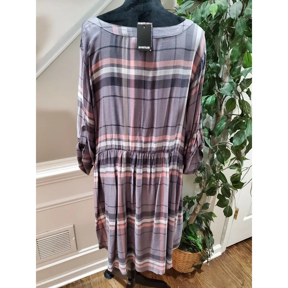 Avenue Women's Grey Viscose V - Image 8