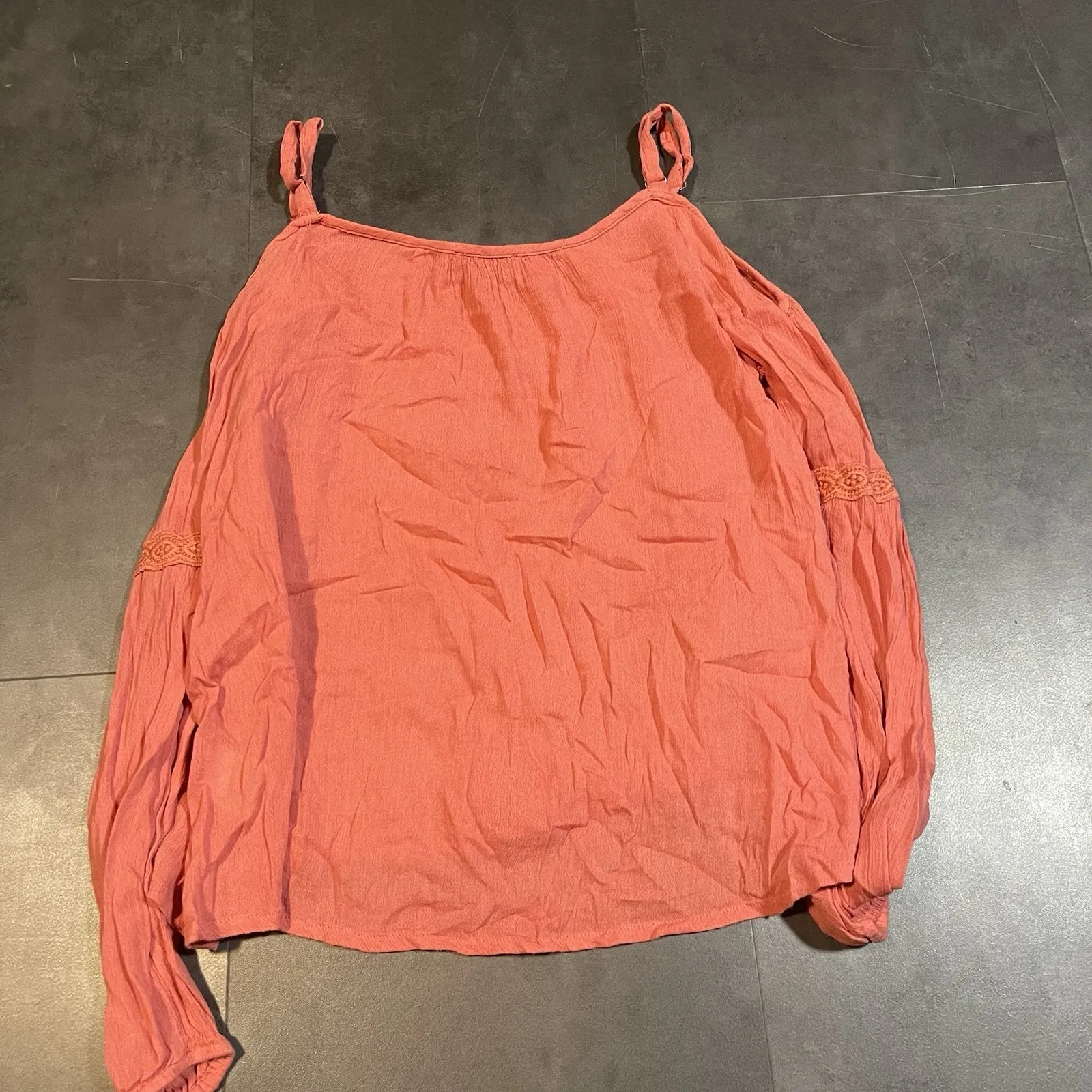 Jessica Simpson Top S Boho Hippy Flowy Popover‎ Peasant Shirt Blouse F-32 - Image 5