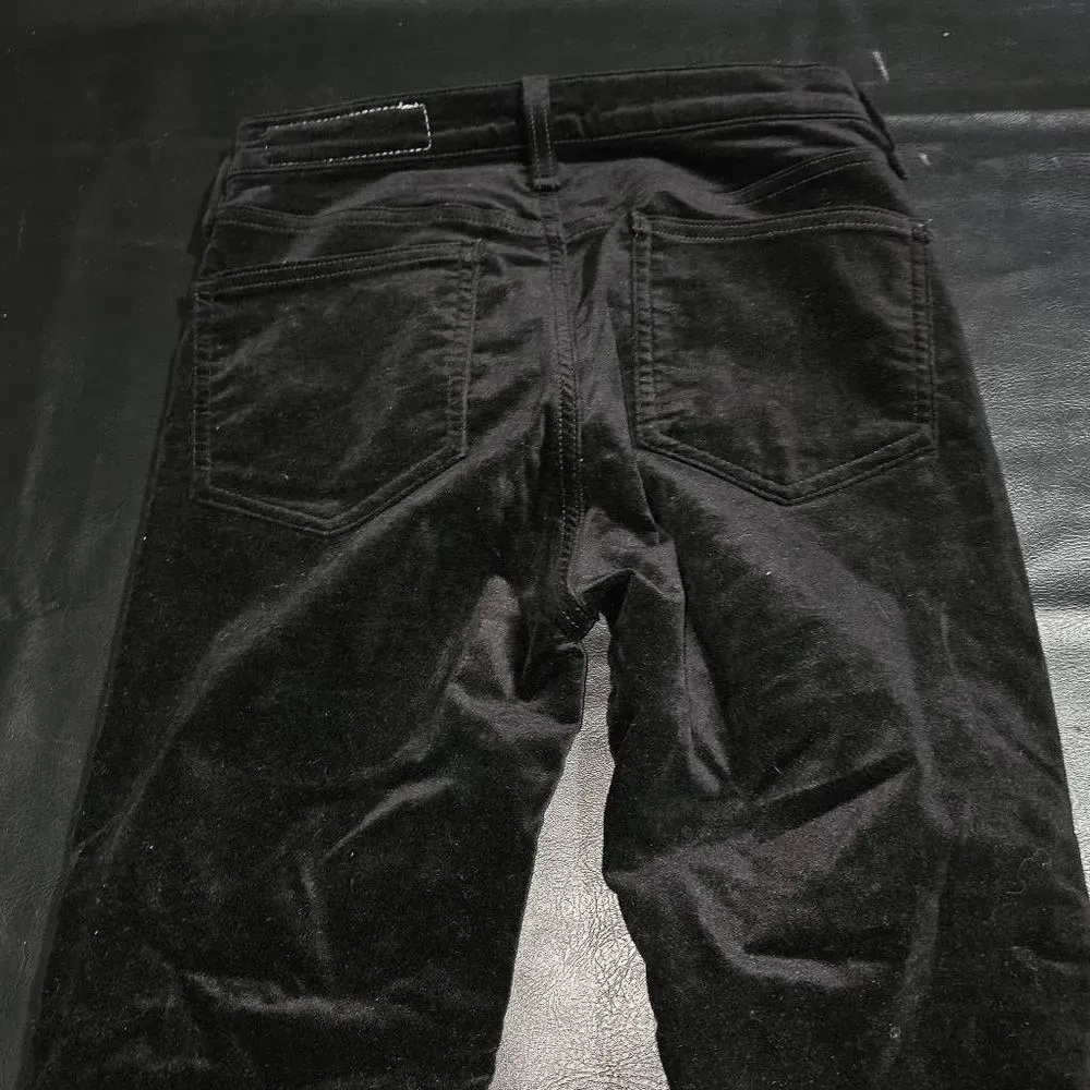 Rag & Bone/Jean Womens Black Velvet Dojo Ankle Pants 26‎ - Image 4