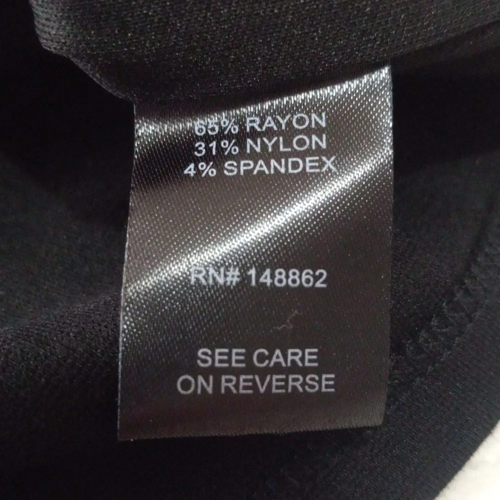 Torrid Black and Multicolored Embroidered Ponte Knit Stretch Pencil Skirt - Image 8