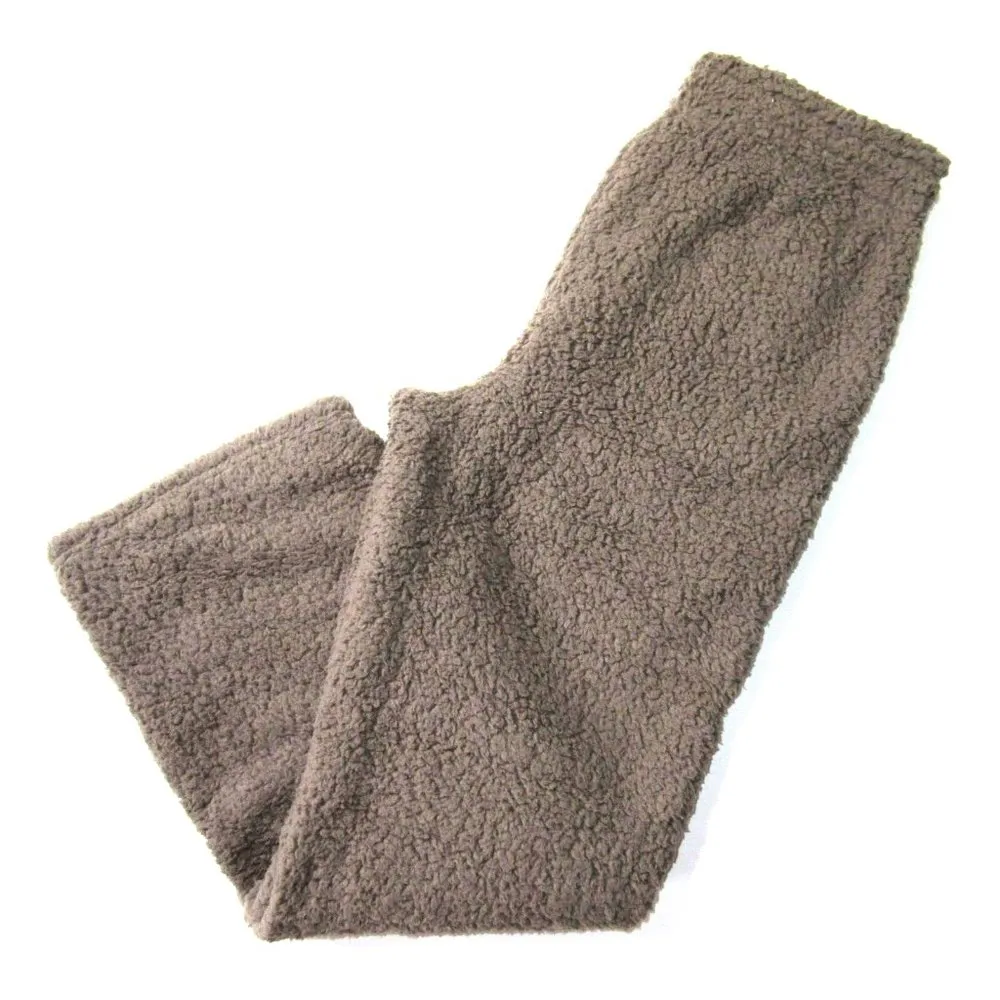 NWT Skims Teddy Track in Amethyst Cozy Knit Bouclé High Pile Fleece Pants L - Image 5