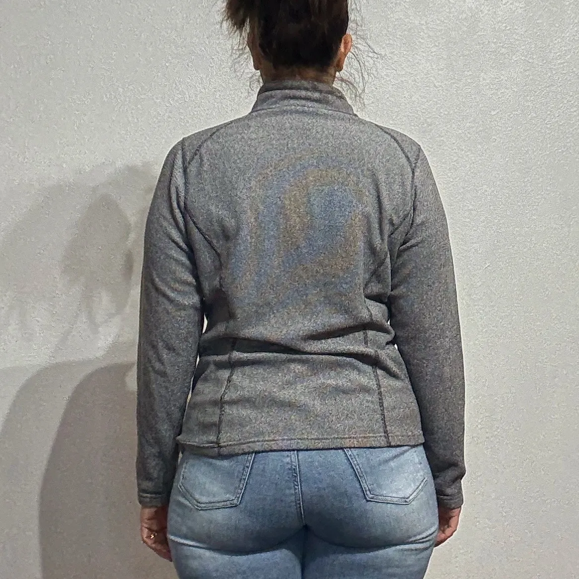 The North Face Gray 1/4 Zip Sweater Sz L - Image 12