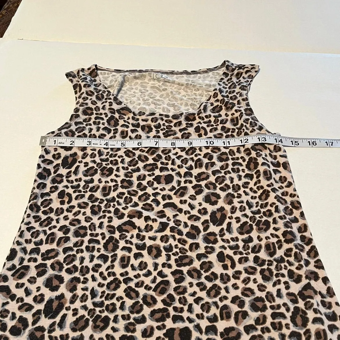 LOGO by Lori Goldstein‎ fitted dress women's size XS extra small cheetah leopard - Image 5