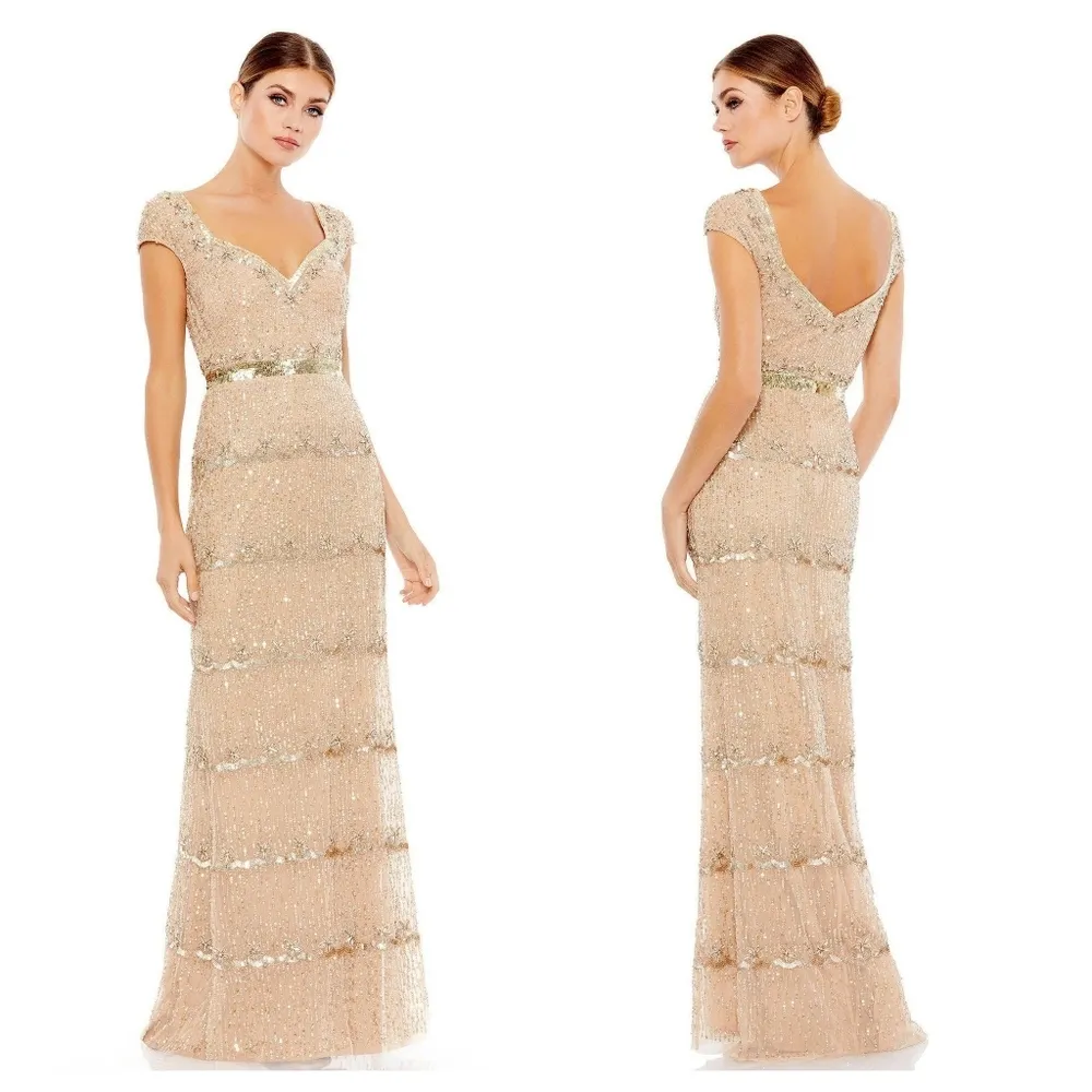 Mac Duggal 9089 Mother of the Bride Long GownMac Duggal size 14.  retail $1195 - Image 3