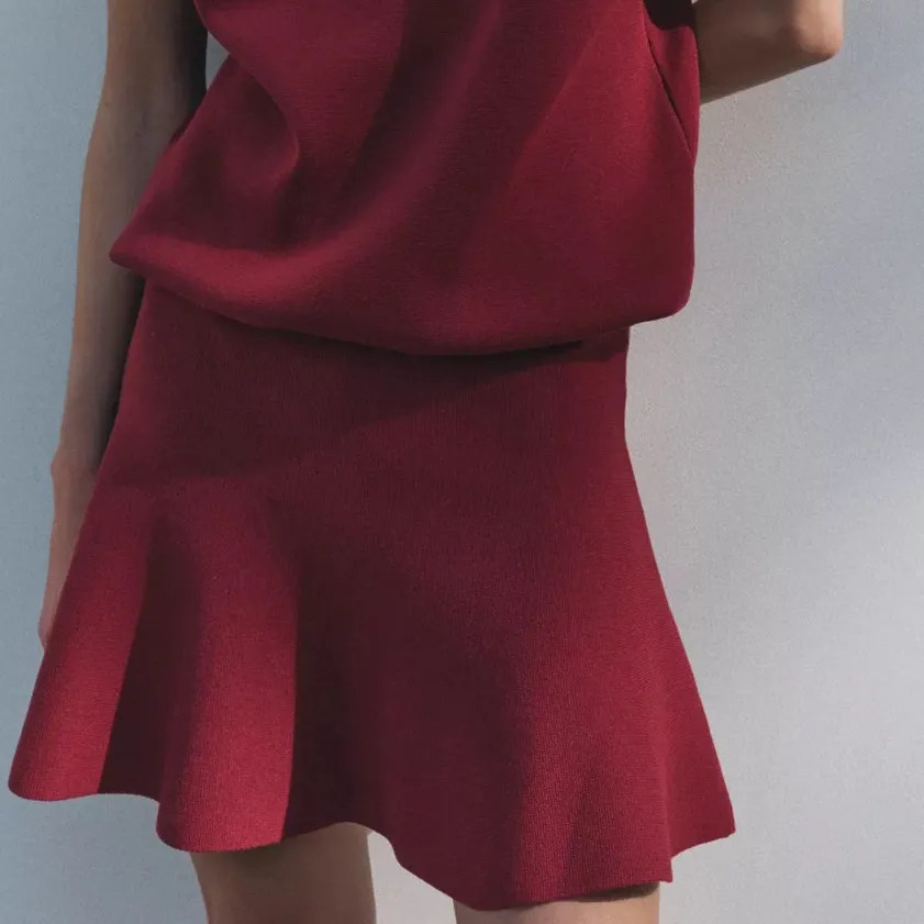 Zara -  KNIT MINI SKIRT - Image 2