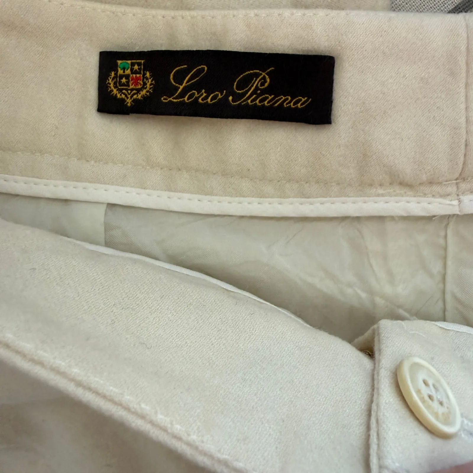 Loro Piana Women's Sz 10 Wool Cashmere Trouser Pants Butter Yellow Cream IT 46 - Image 6