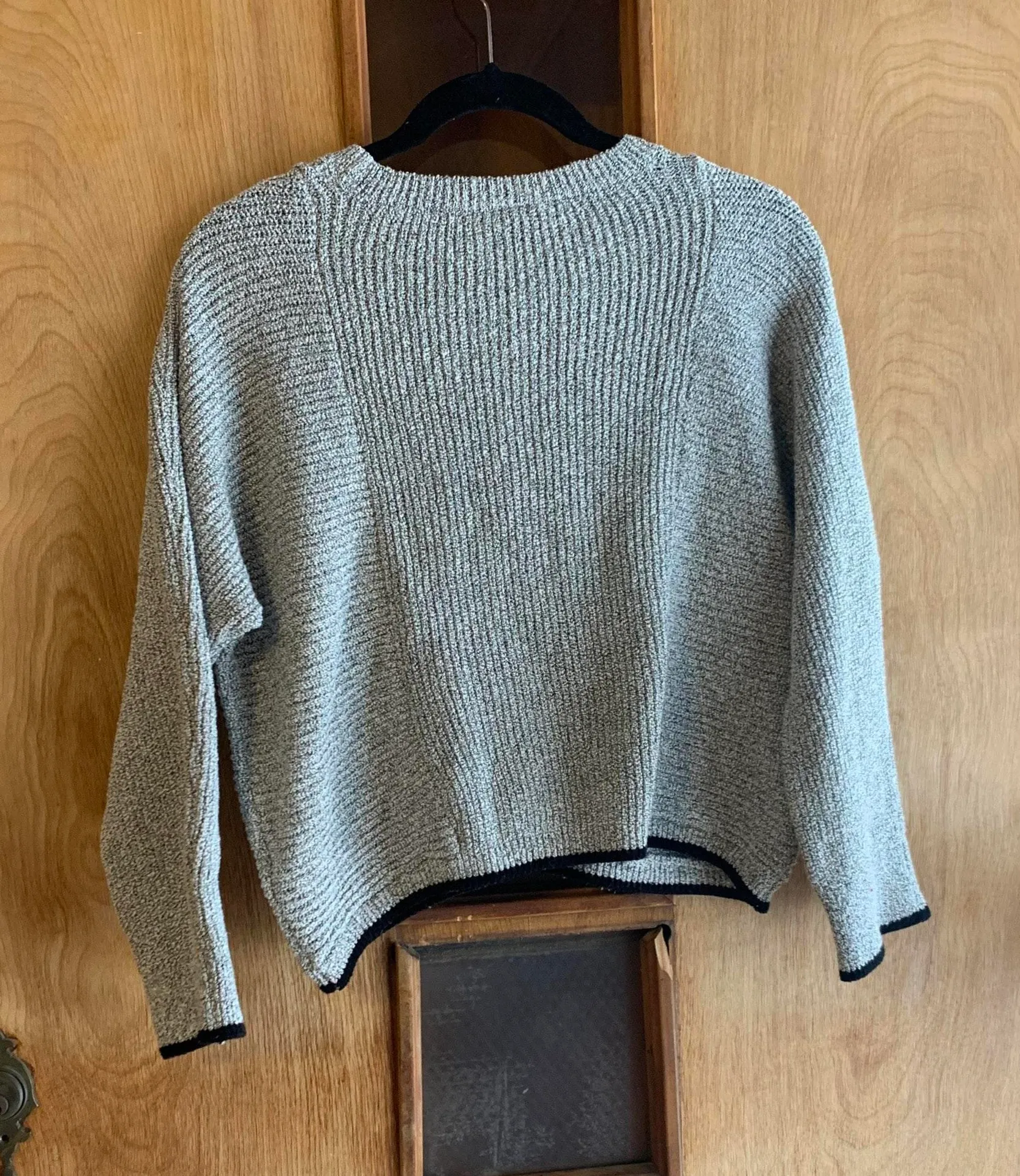 Cropped Sweater Gray NWT - Image 2