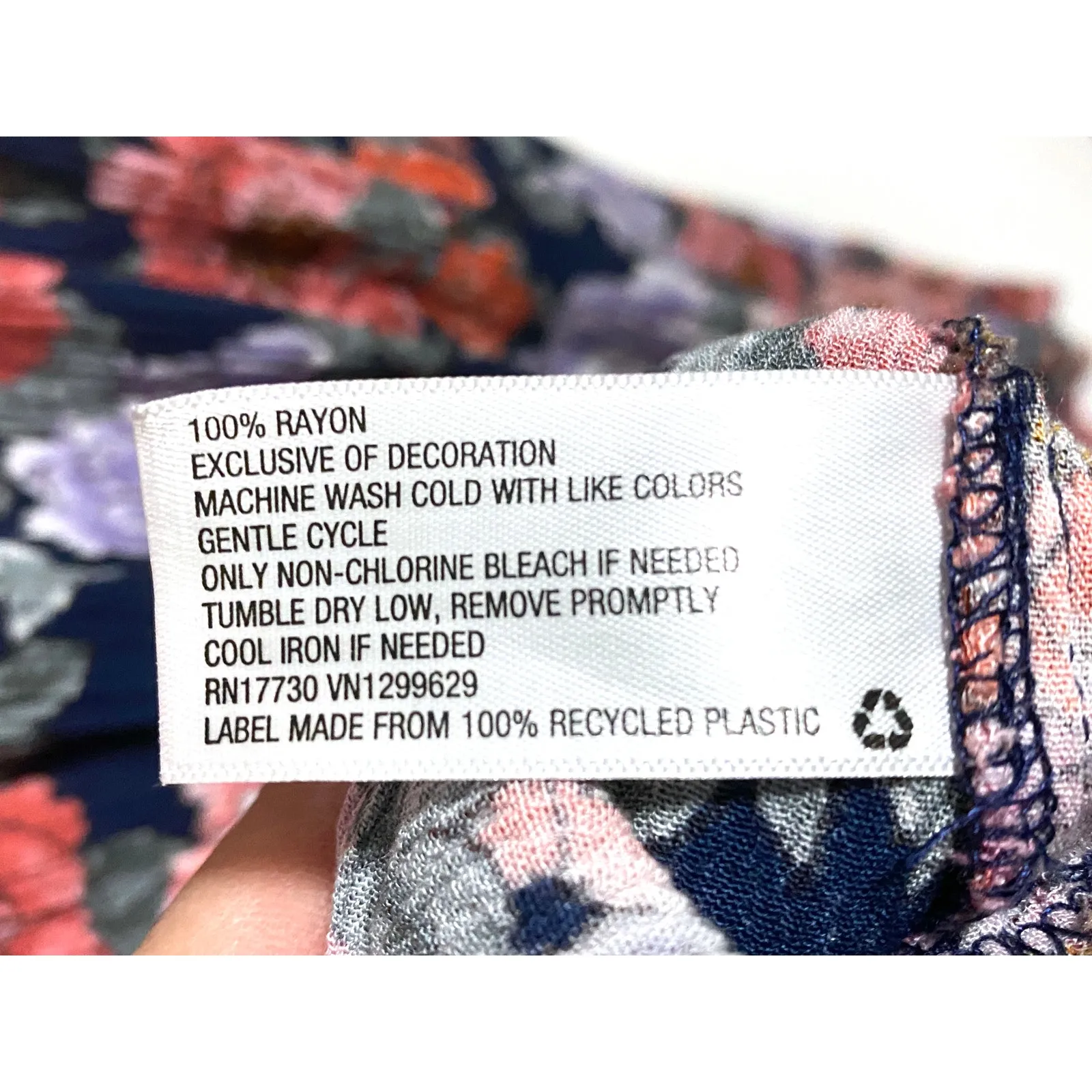 Knox Rose Floral Flutter Sleeve Smocked Maxi Dress L Cottagecore Boho Rayon Bow - Image 8