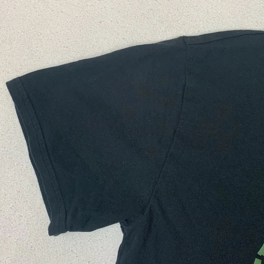 Tna Aritzia women's size small short sleeve graphic tee black green track runnin - Image 5