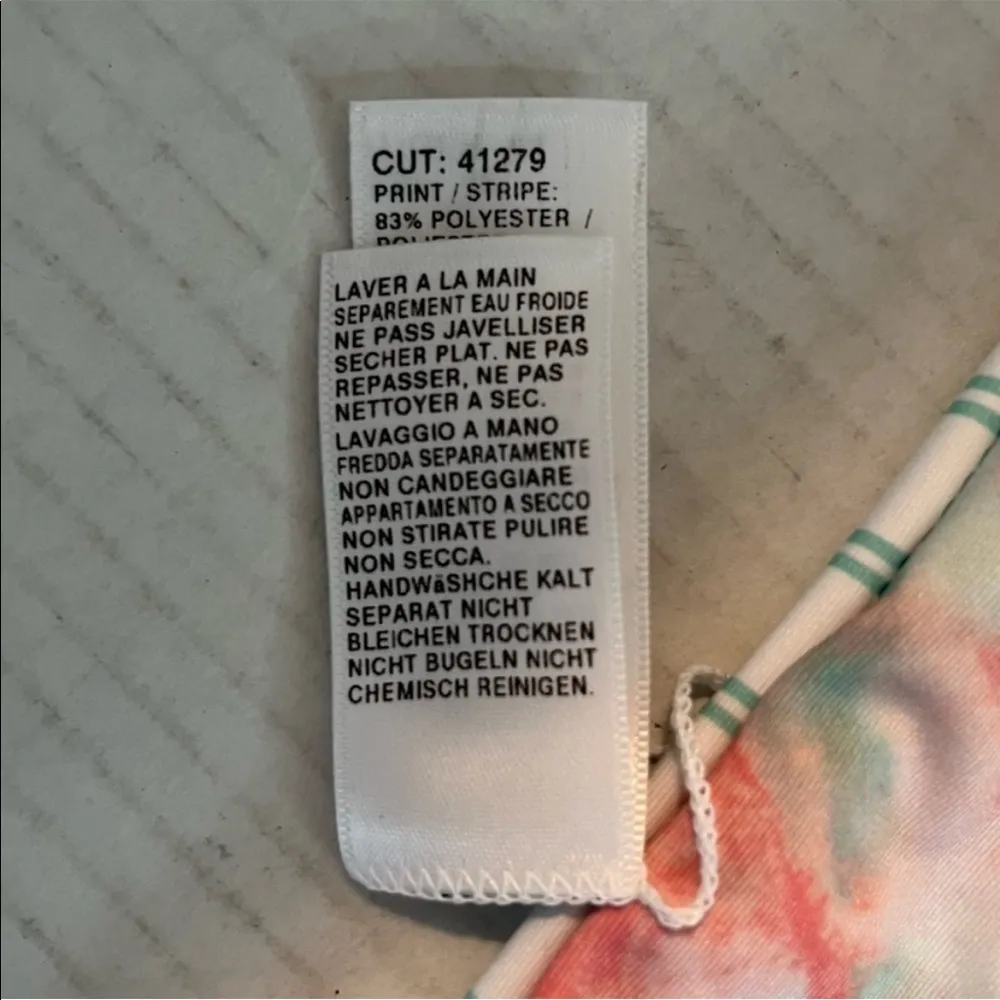 Splendid Swim Bellini Reversible Retro Bikini Bottom Sz M NWT Tie Dye Stripes - Image 12