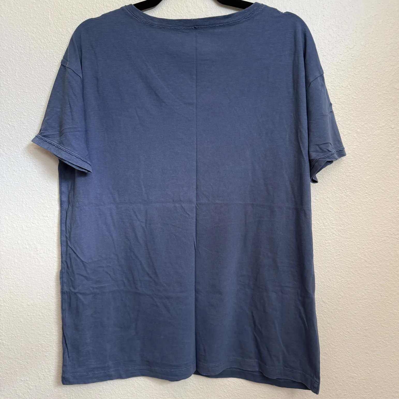NEW Aerie Sz S V-Neck Tee T-shirt in Blue 100% Cotton Natural Fiber - Image 2