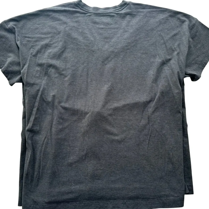 Lululemon Split Side-Tie Tee V-Neck Shirt Grey Plus Size 16 Cotton Maternity - Image 3