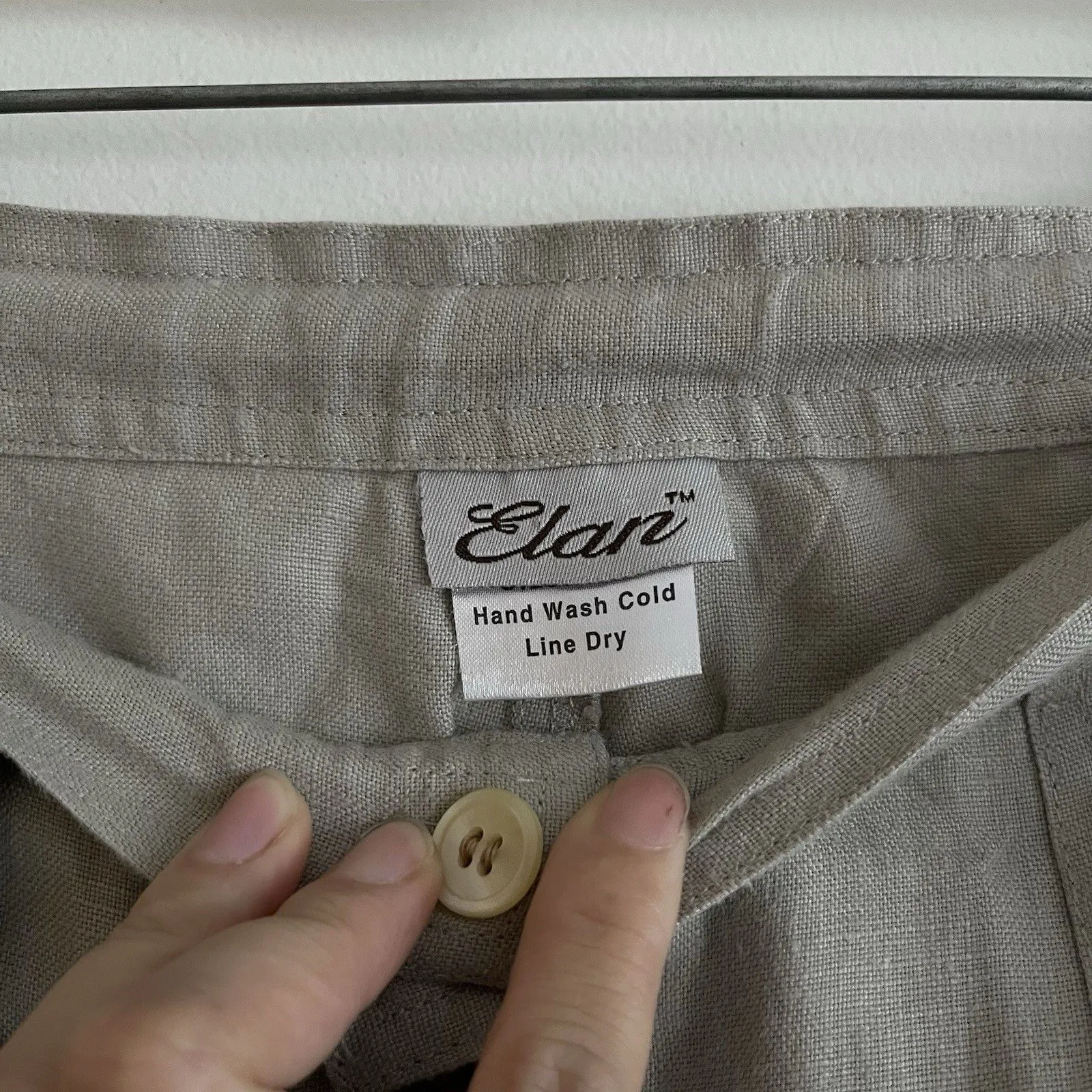Elan Capri Pant Size XL Tan Brown Cargo Pockets Wide Leg 40” Waist 33” Inseam - Image 5