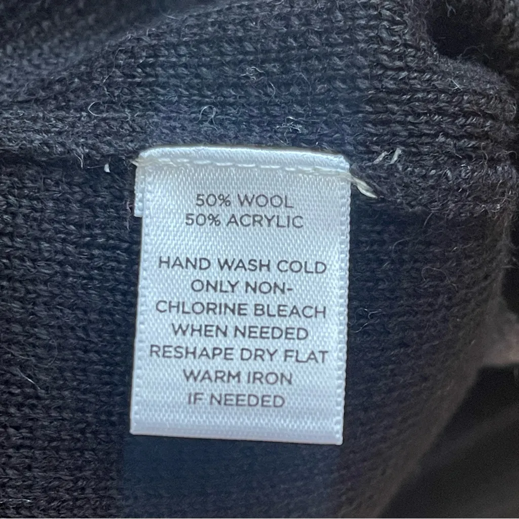 LOFT Wool blend colorblock pencil skirt elastic waist back zipper stretchy Sz S - Image 10