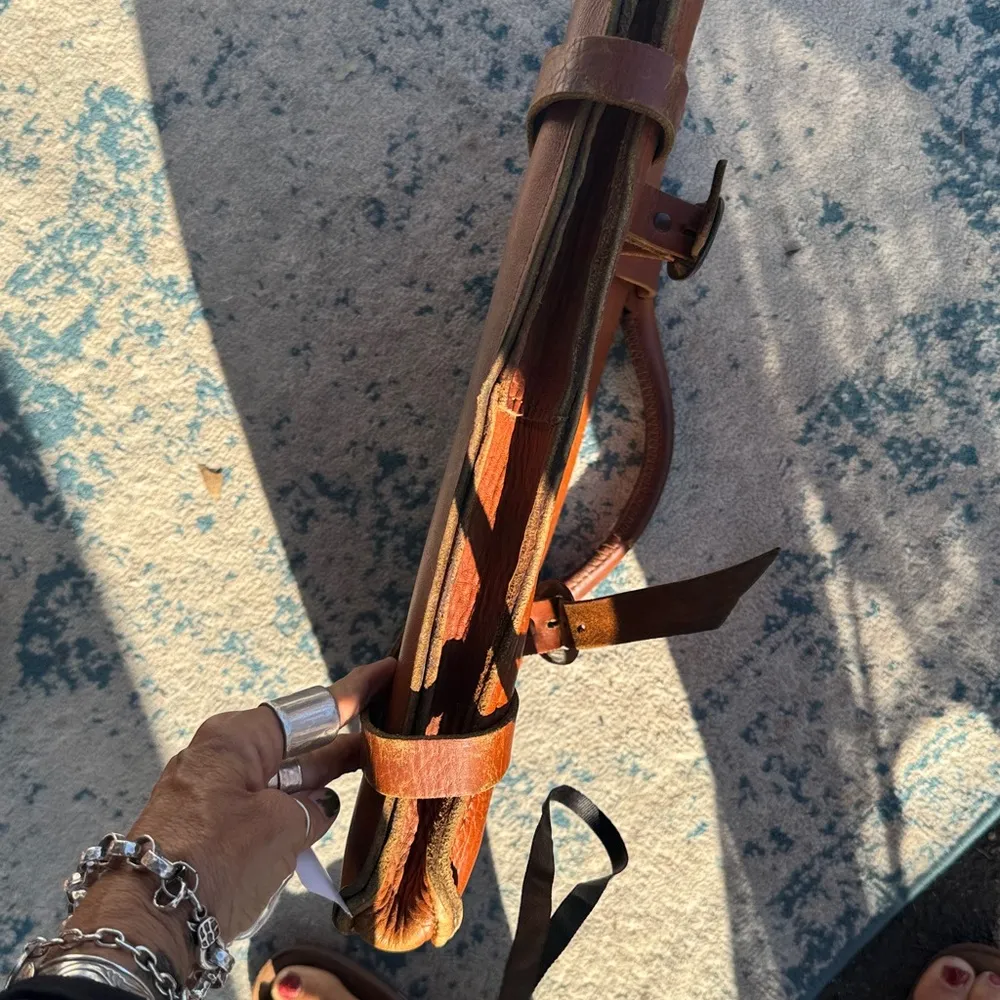 Rustic vintage Classic Brown Leather satchel Bag - Image 6