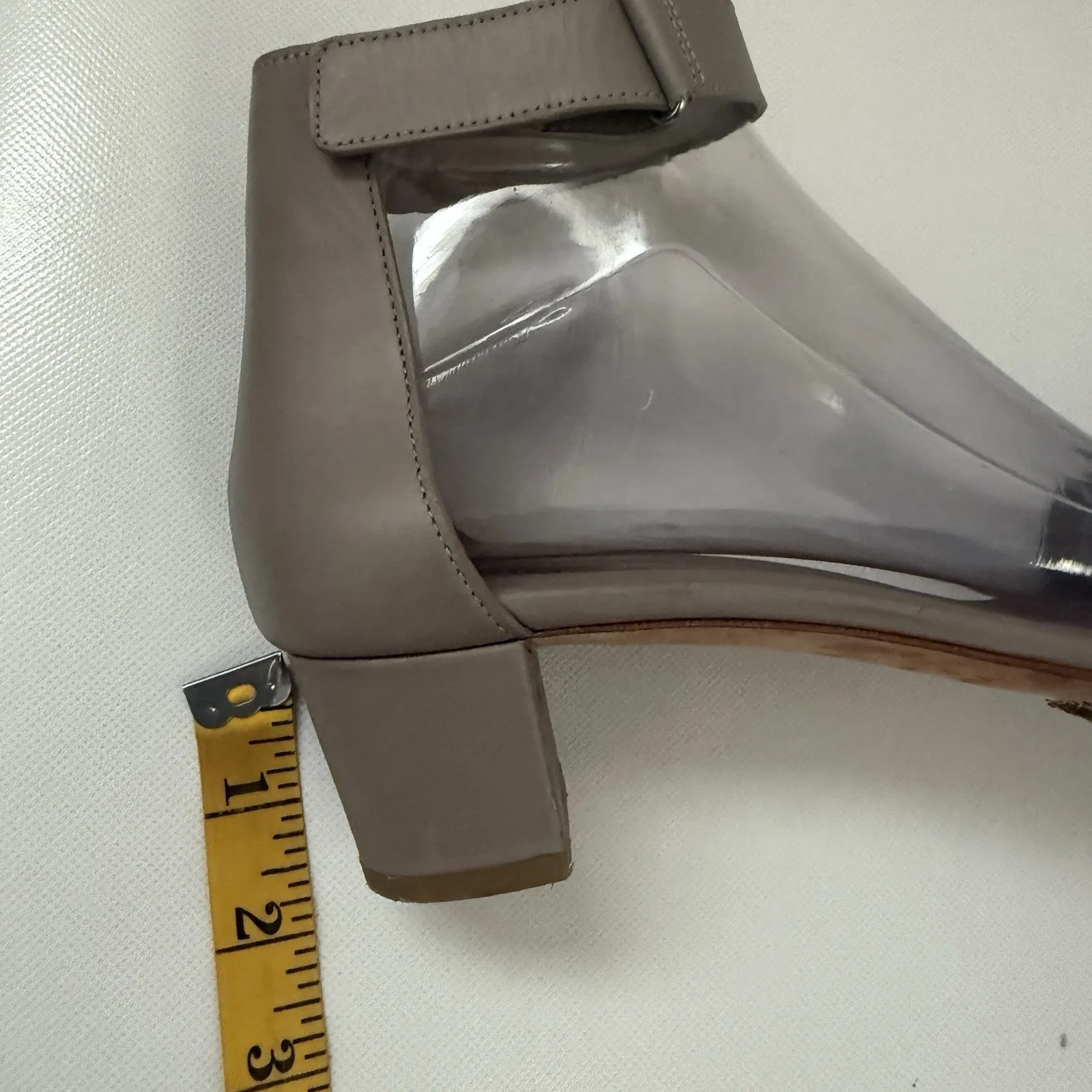 Vince “Rita” Ankle Strap Leather Heeled City Taupe Sandals 9.5M - Image 6