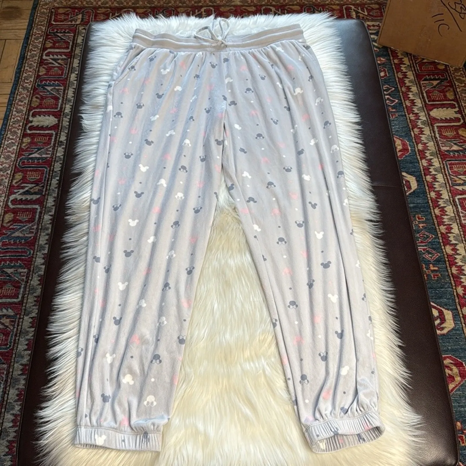 Disney  Pale Gray Silky Fleece PJ Set - Image 3