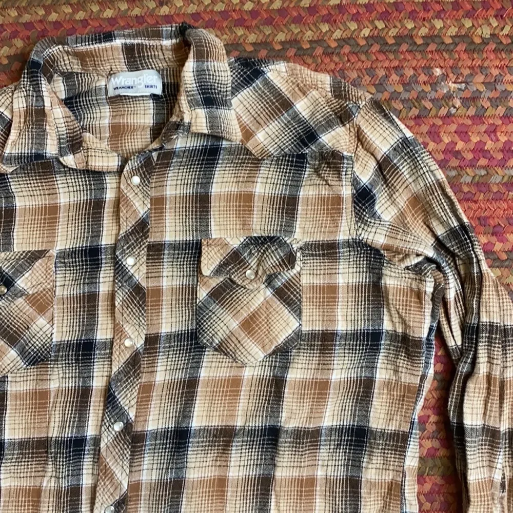 WRANGLER RANCHER PLAID PEARL SNAP - Image 3