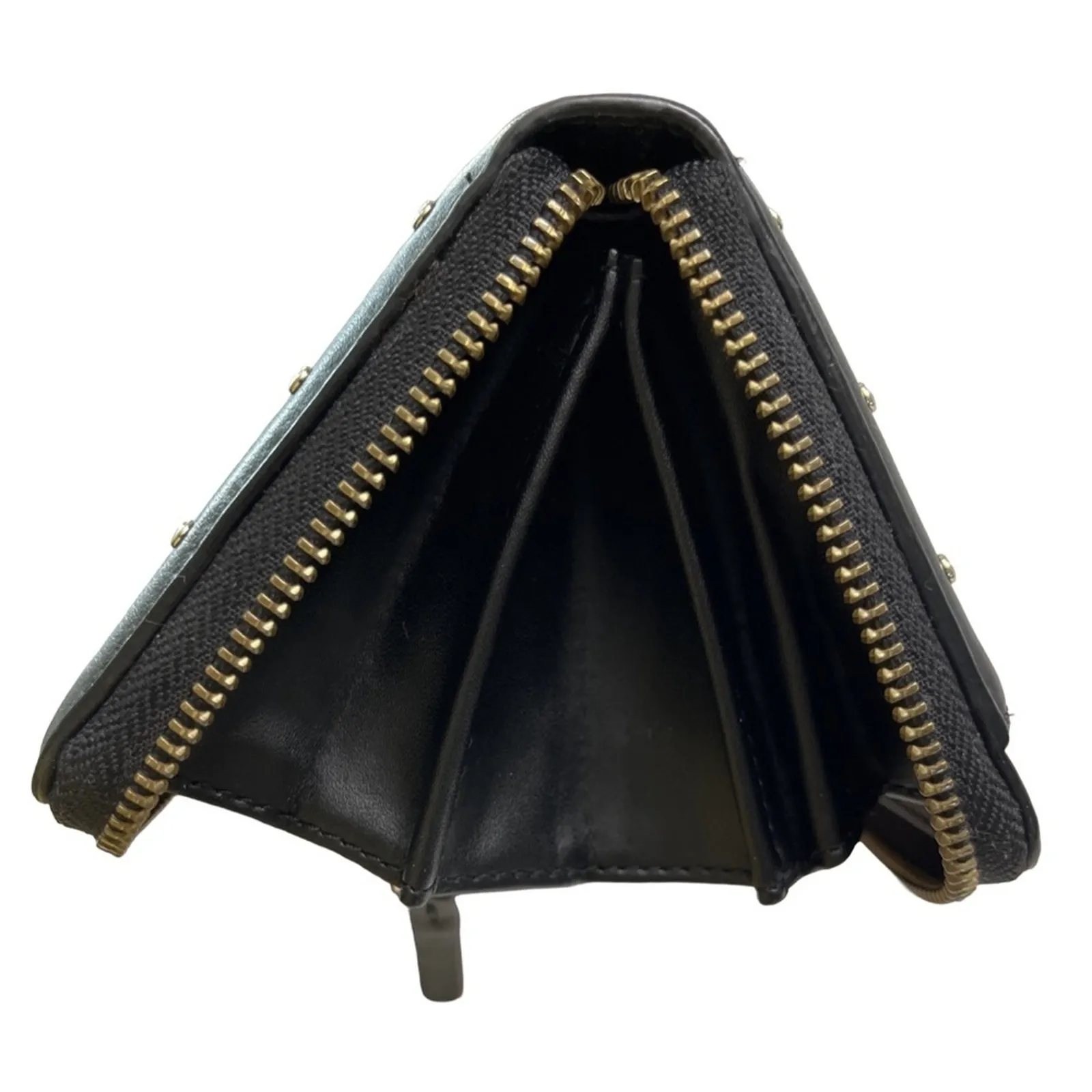 Kate Spade New York Helena Black Leather Studded Zip Around Continental Wallet - Image 13