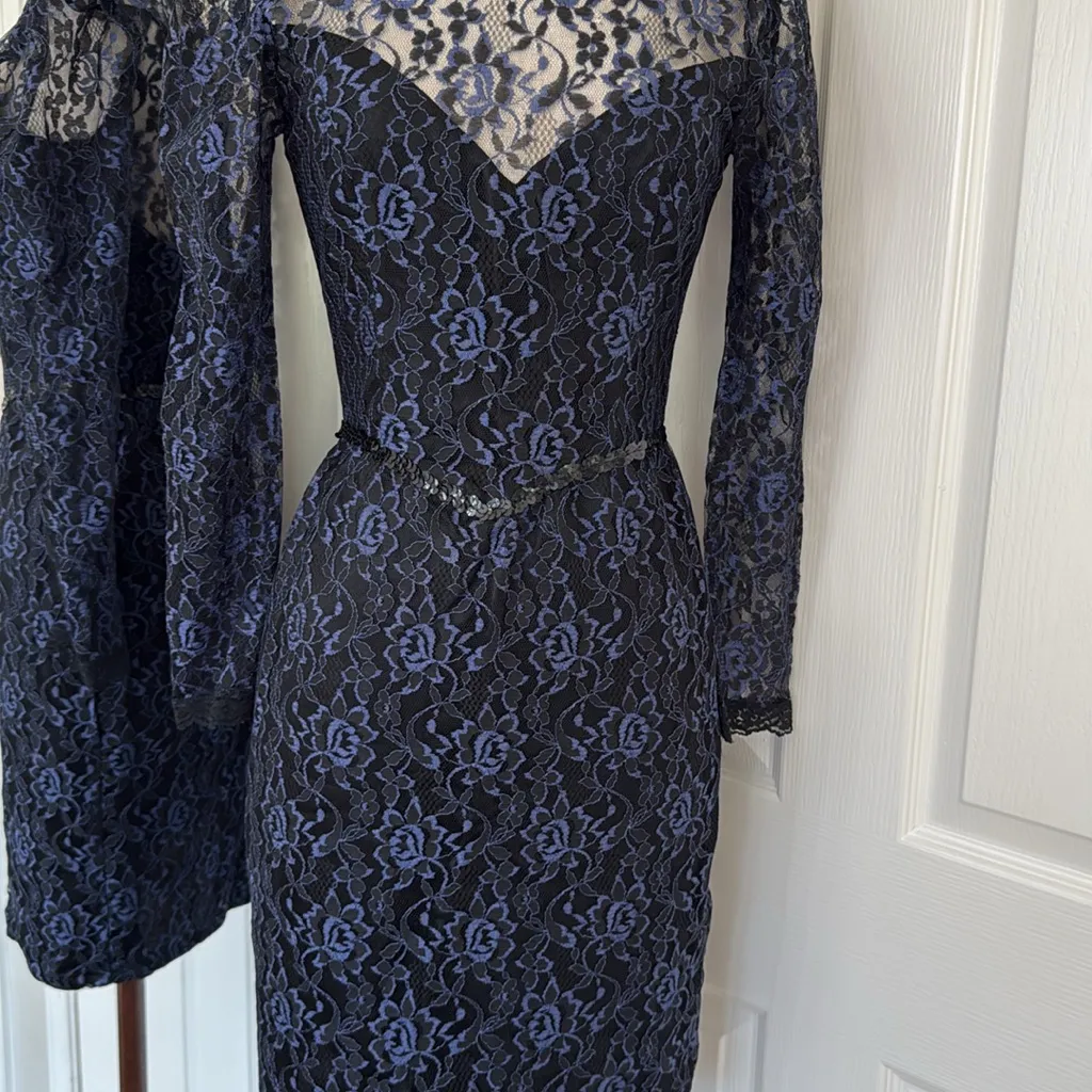 Gunne Sax vintage 90s lace pencil dress - Image 10