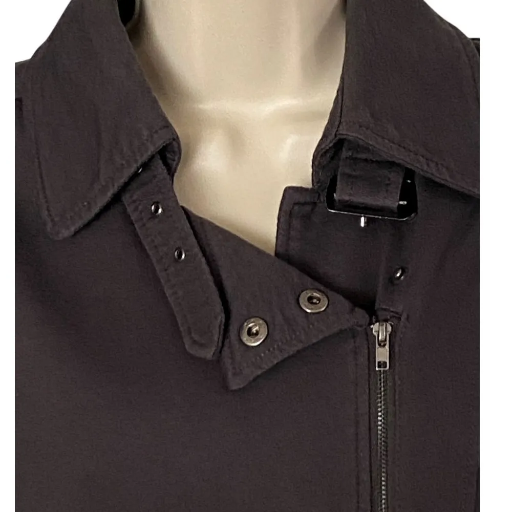 ROMEO & JULIET COUTURE Short Black Military Band Buckle Jacket ~ Women's MEDIUM - Image 5