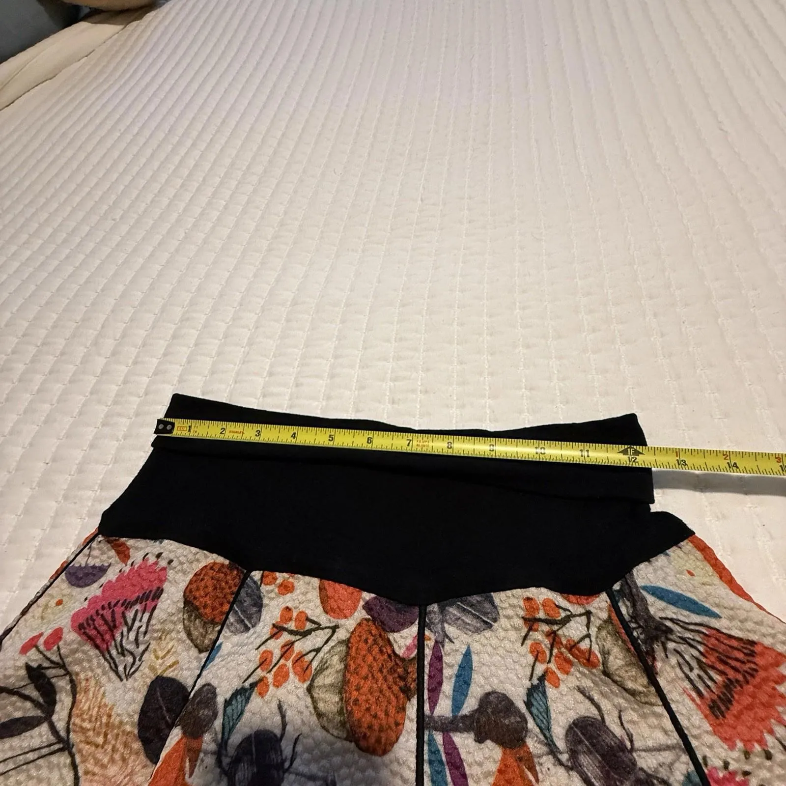 Women’s Eva Franco Bird Flower Print A Line Swing Skirt Multi Color Size 6 - Image 4