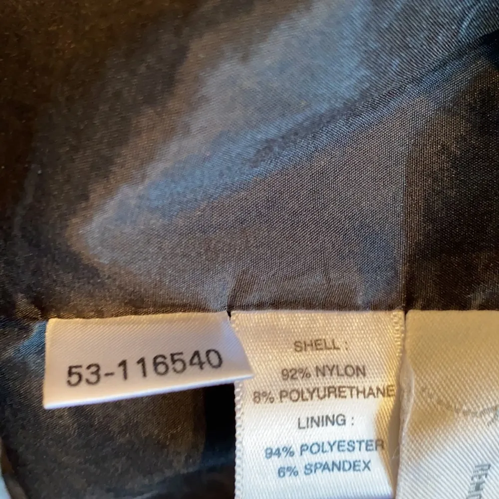 Ann Taylor Black rain trench coat button up pockets lined collared neck 14 Long - Image 7