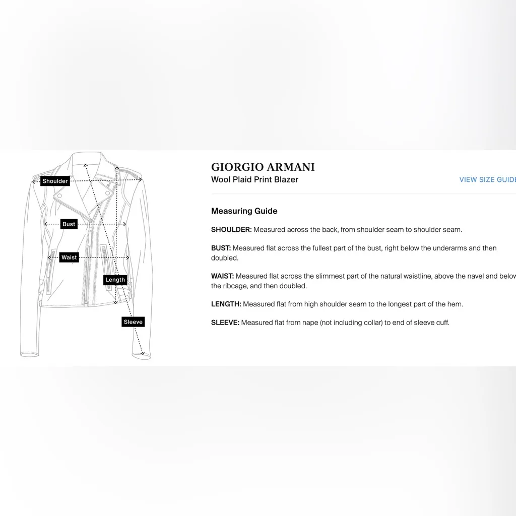 Giorgio Armani Double Breasted Borgo 21 Wool Tweed‎ Blazer Women's 10 Gray Pink - Image 13