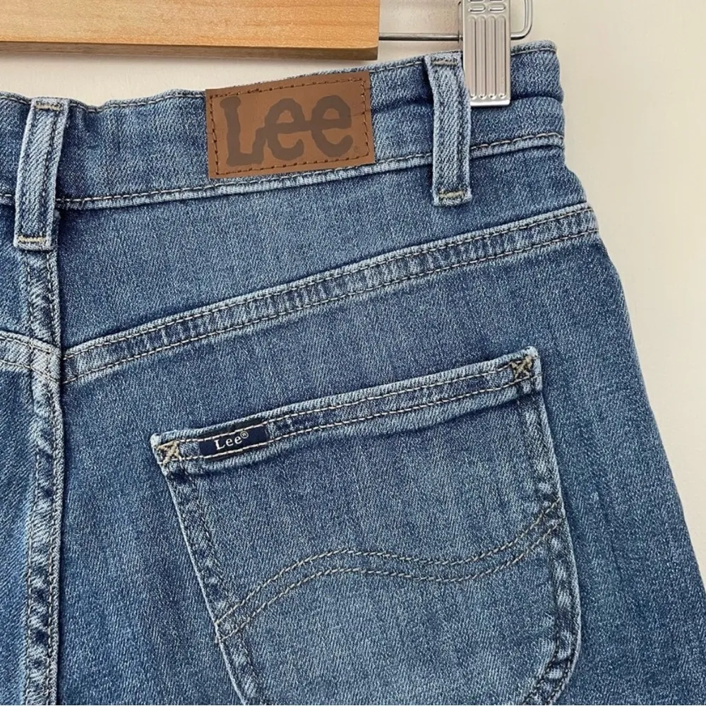 High Rise Relaxed Fit Stretch Denim Jean cutoffs cut off shorts Blue 10 new - Image 7