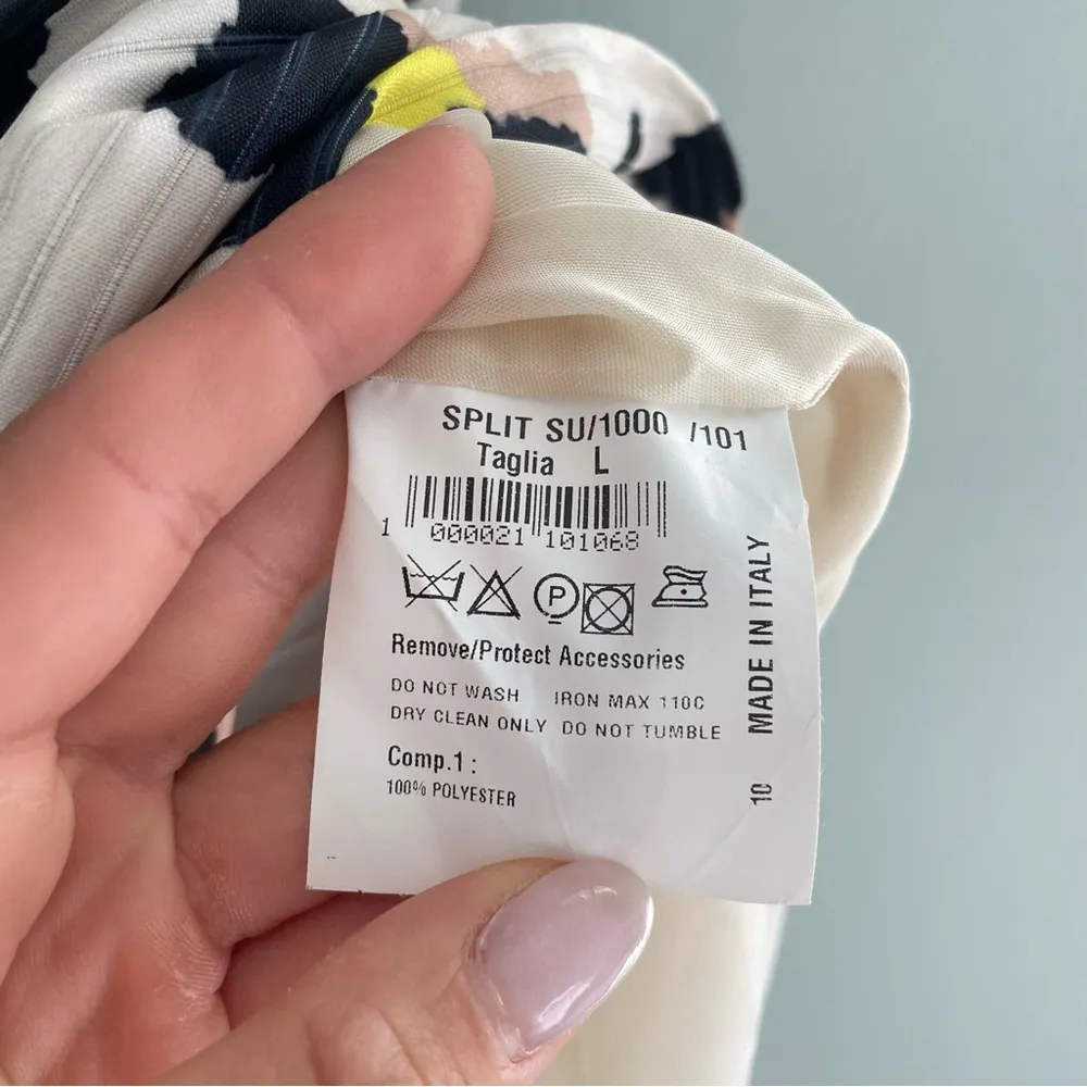 ANN MASHBURN Split-Neck Suri Dress Leopard Jacquard - Image 10