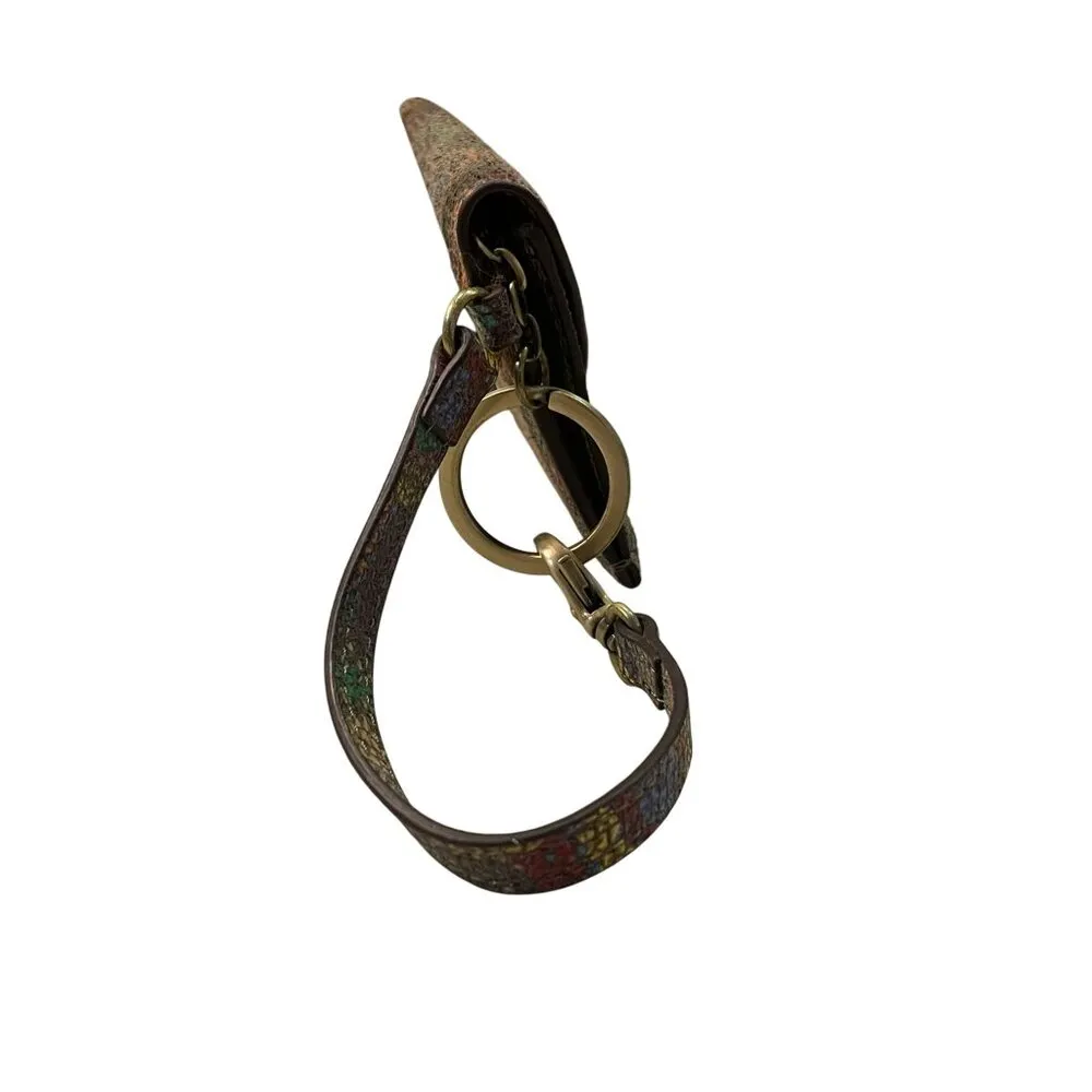 Lodis Calabasas RFID coin Change Purse Used Leather Patterned - Image 4