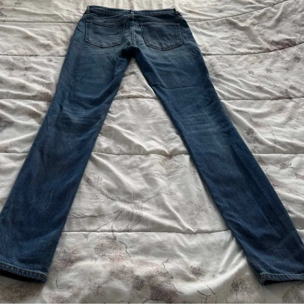 Denim X Alexander Wang medium indigo fade high rise skinny Blue Jeans, size 26 - Image 11
