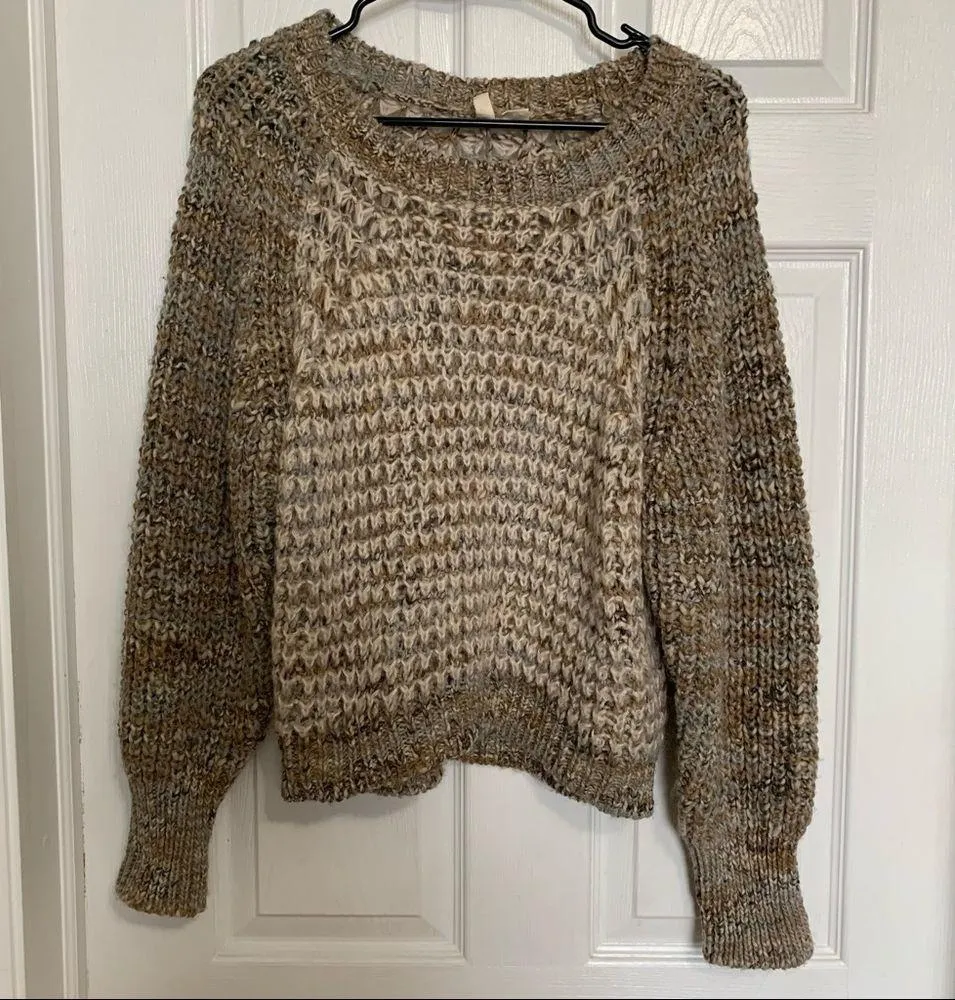 Anthro Moth chunky sweater Tan - Image 2