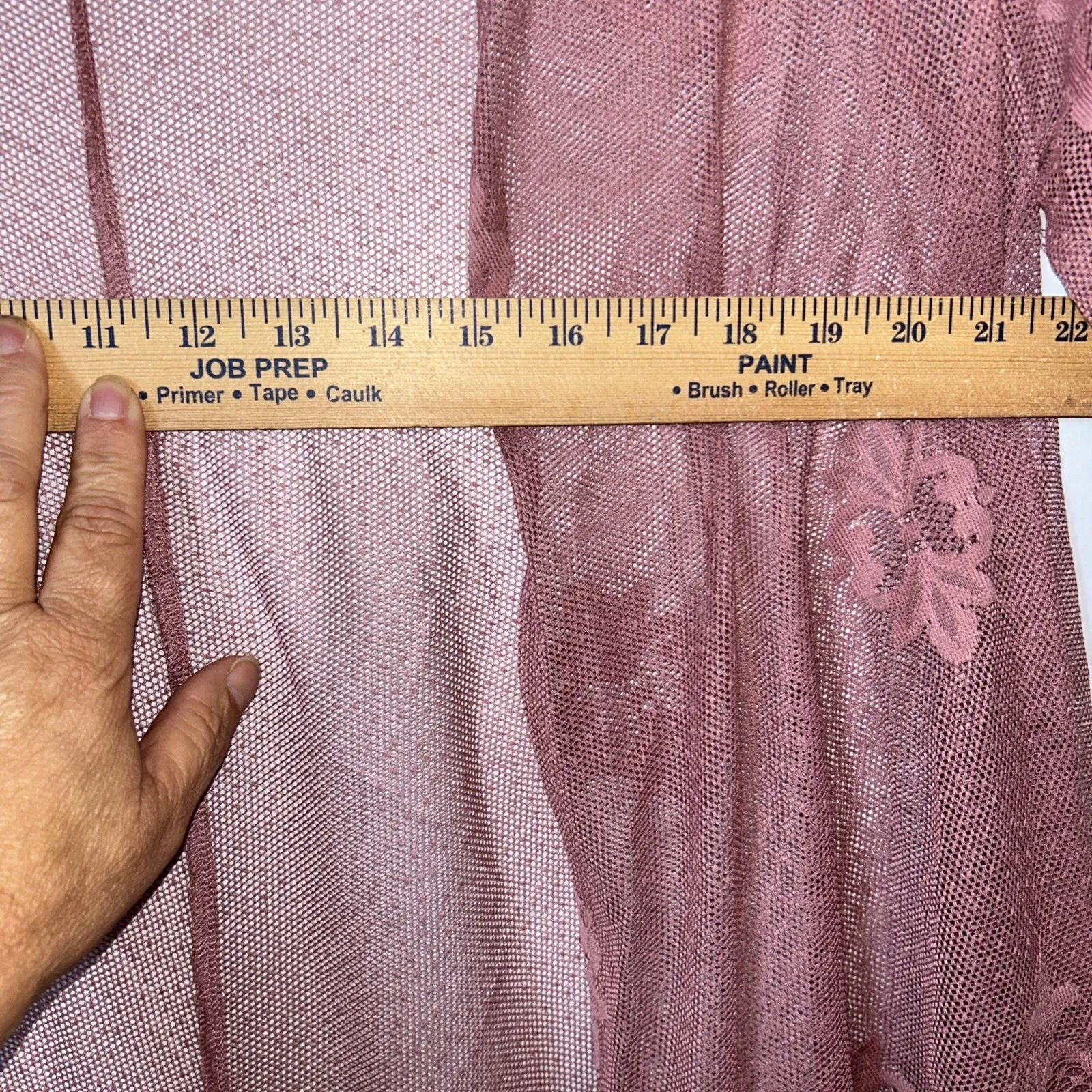 Asymmetrical Mauve Lace Cardigan Fairy Whimsigoth Boho Cottagecore Size Medium Pink - Image 7