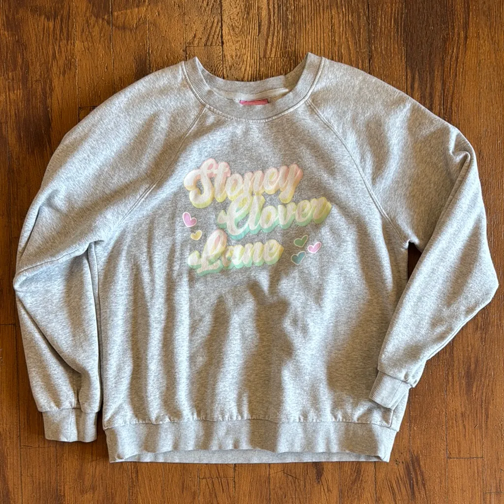 Stoney Clover Lane x Target Gray Sweatshirt Medium - Image 2