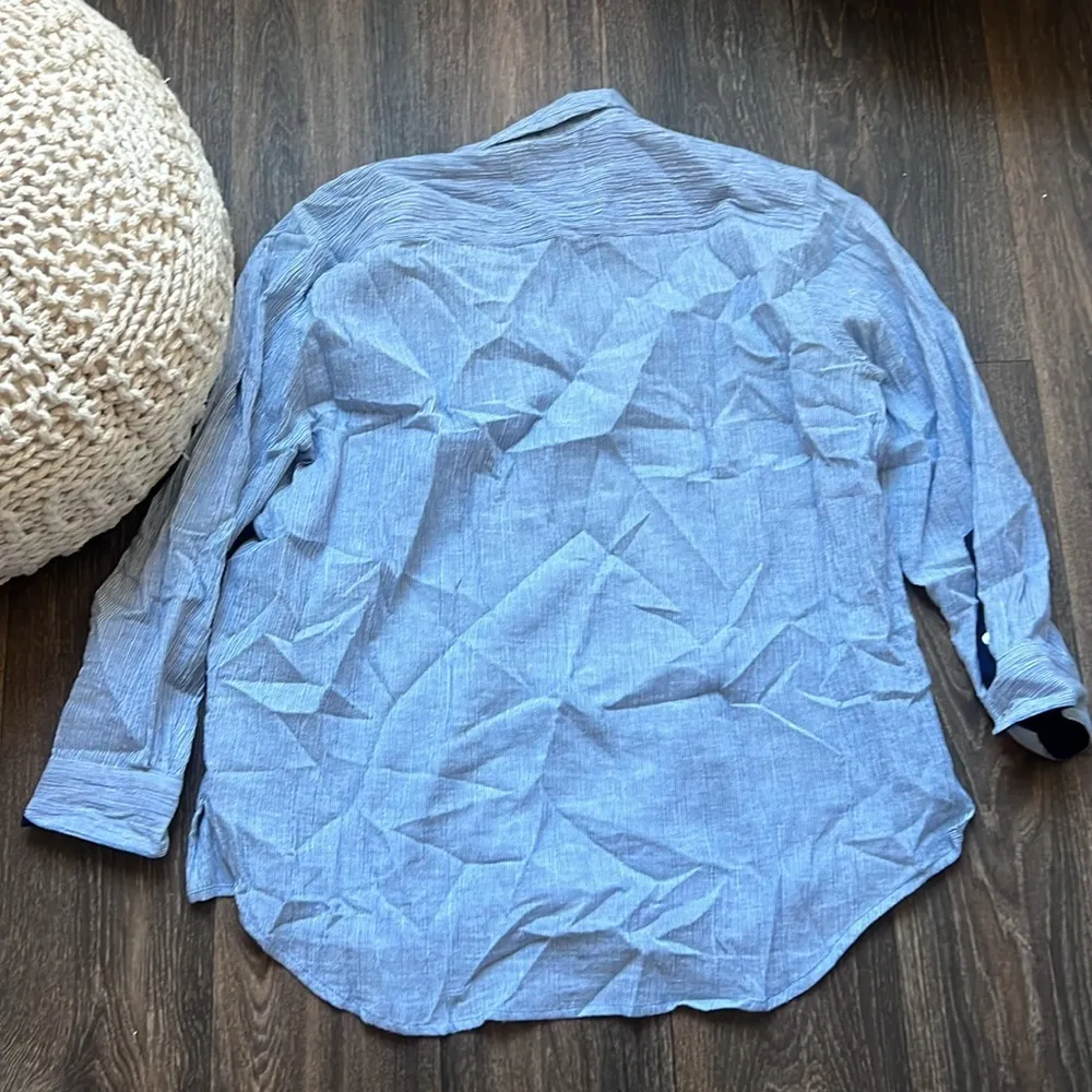 LA LINGE X HATCH STRIPPED BUTTON DOWN Size 0 - Image 4