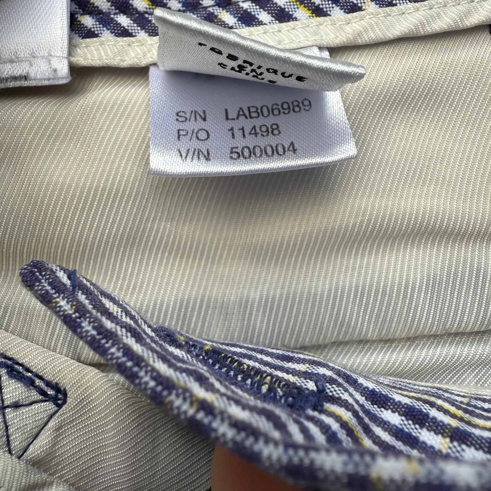 Cutter & Buck Annika Women's Gingham Print Shorts Size 8 Blue Yellow - Image 5