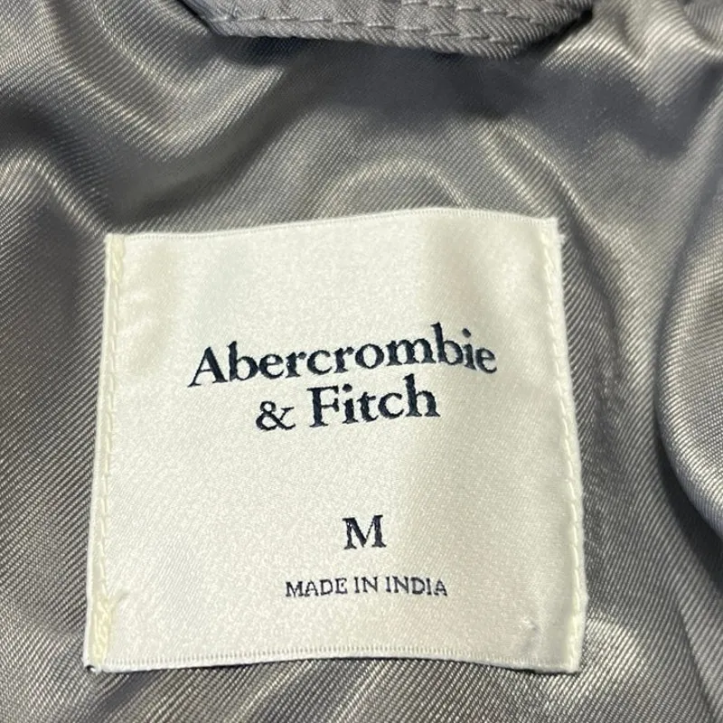 Abercrombie & Fitch Women's Black Long Sleeve Oversized Bomber Jacket Size M - Image 3