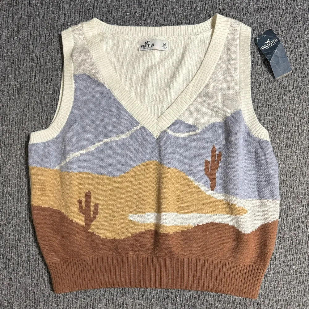 Hollister Crop Knit Sweater Vest - Image 2