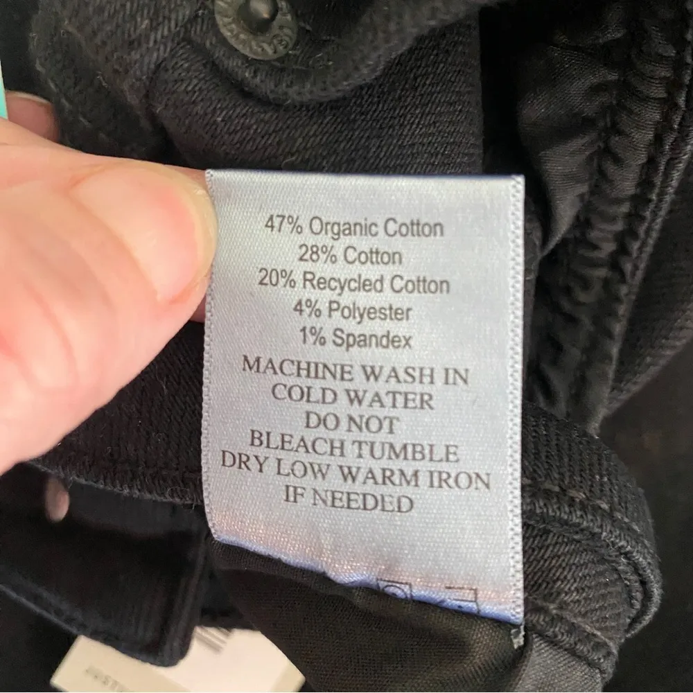 Stitch Fix JustUSA Ladies A-Line Frayed Black Tatiana Denim Jean Skirt Large NWT - Image 7