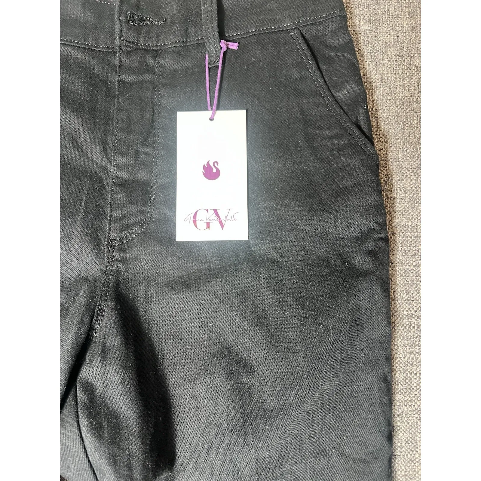 Gloria Vanderbilt Be Glorious ‎ Size 8 AVERAGE JEANS -BLACK - Image 2