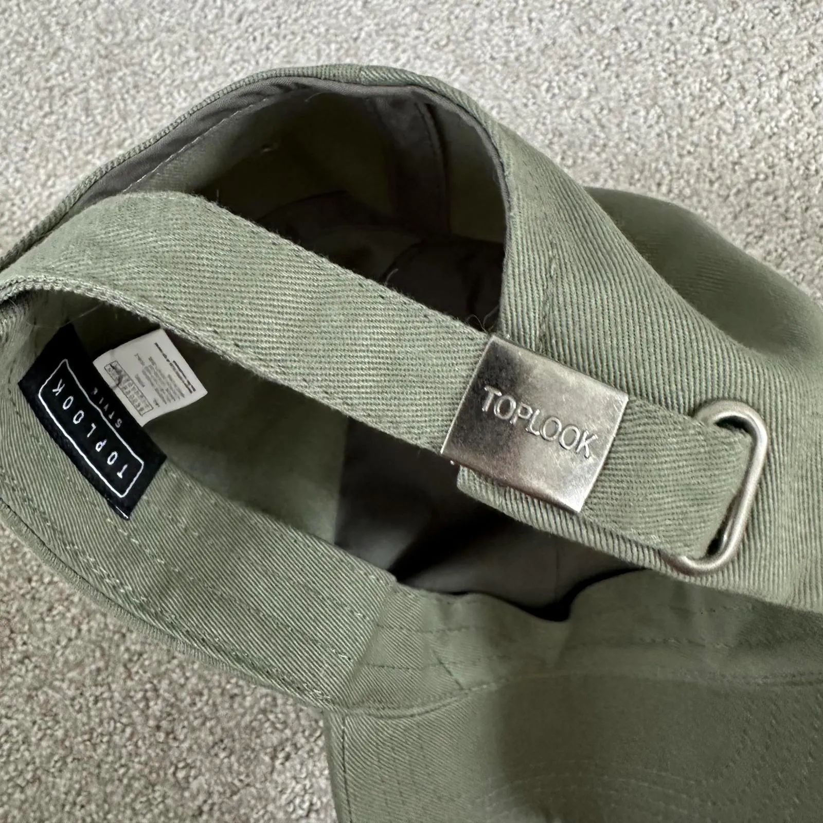 Embroidered Mr. Panda Baseball Hat Cap Green - Image 4