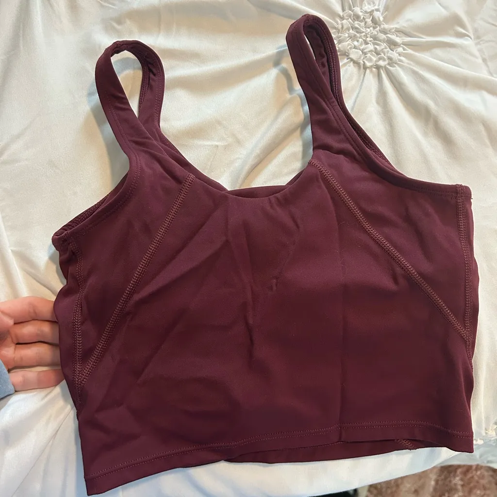 Burgundy Tank Top Red - Image 2