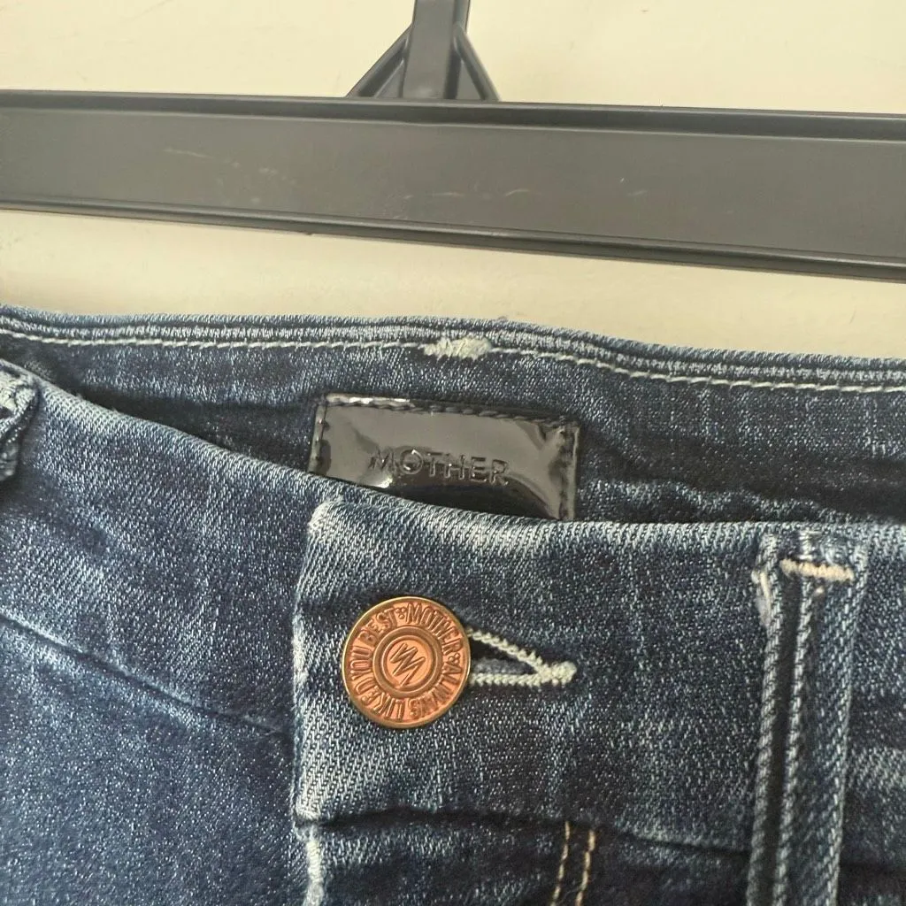 Mother Women’s 26 The Looker Here Kitty Kitty Jeans Blue - Image 2