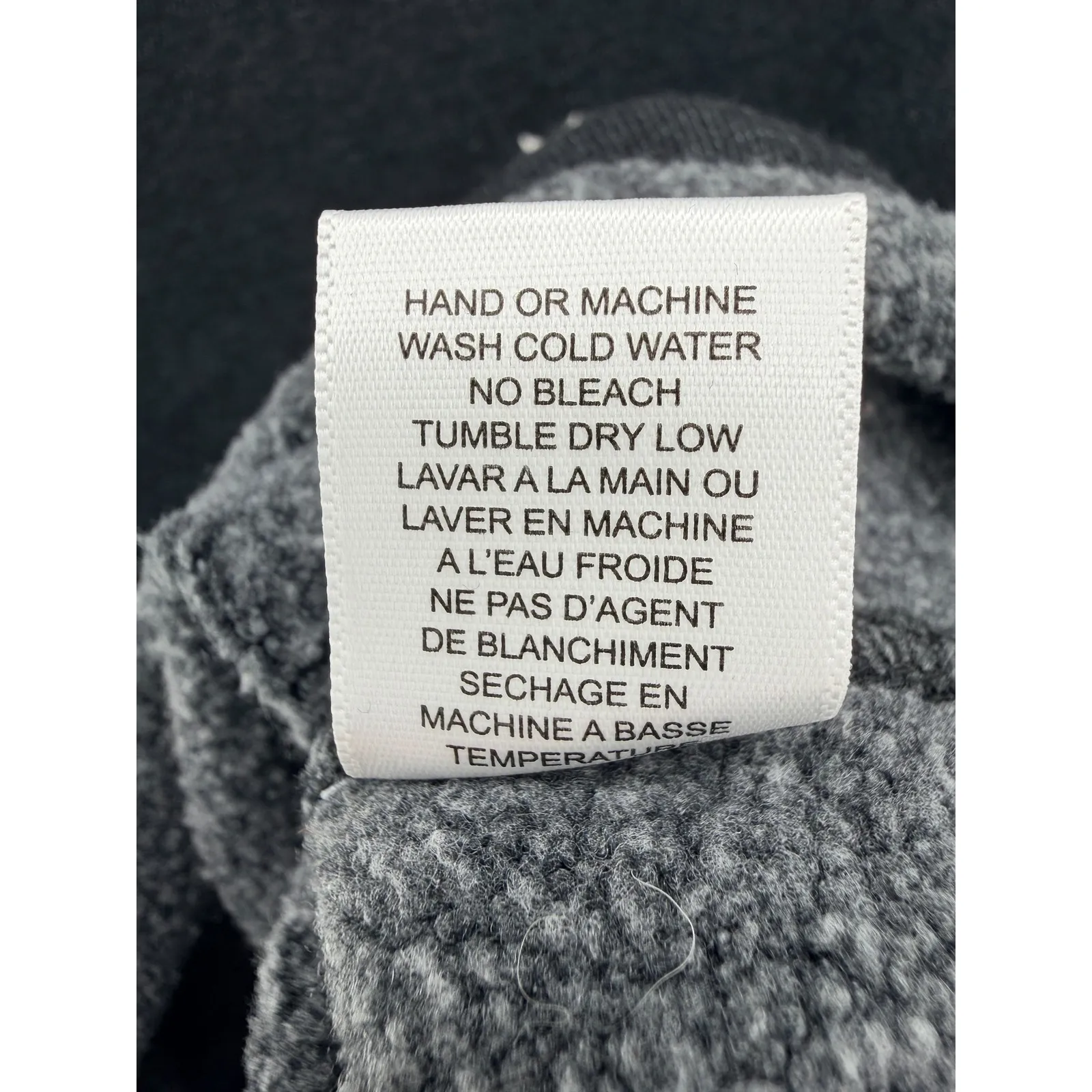 Wildfox Couture Star Print Monte Crop Crew Sweatshirt Black Raw Hem Large Casual - Image 6