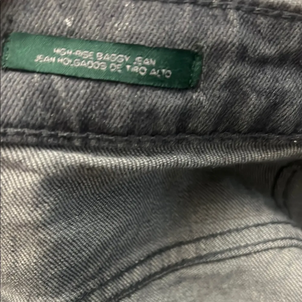 New 12 Wild Fable High Rise Baggy Jeans Denim Wide Leg Silver Metallic… - Image 6