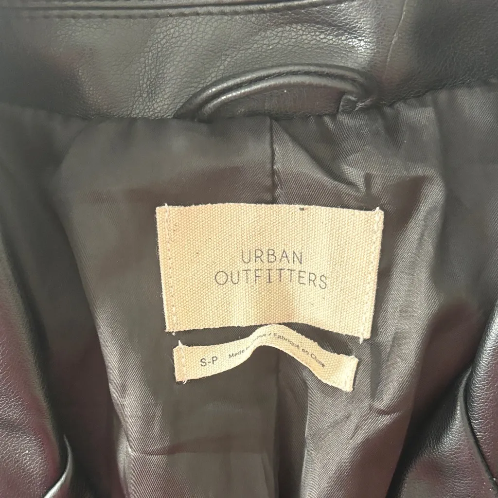 Urban Outfitters  Black Leather Jacket - Image 2