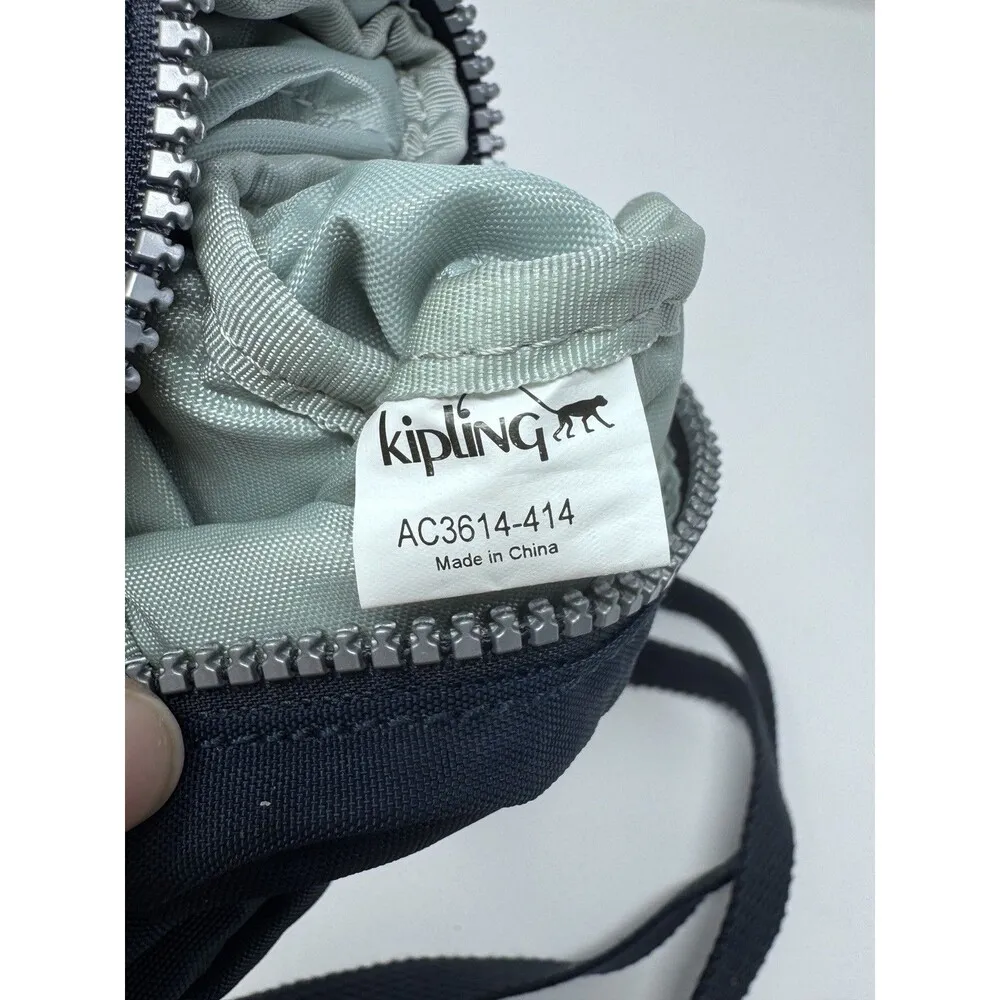 Kipling  Extra Small Black Phone Bag TALLY Crossbody Purse with Monkey EUC! 6”x4” - Image 8