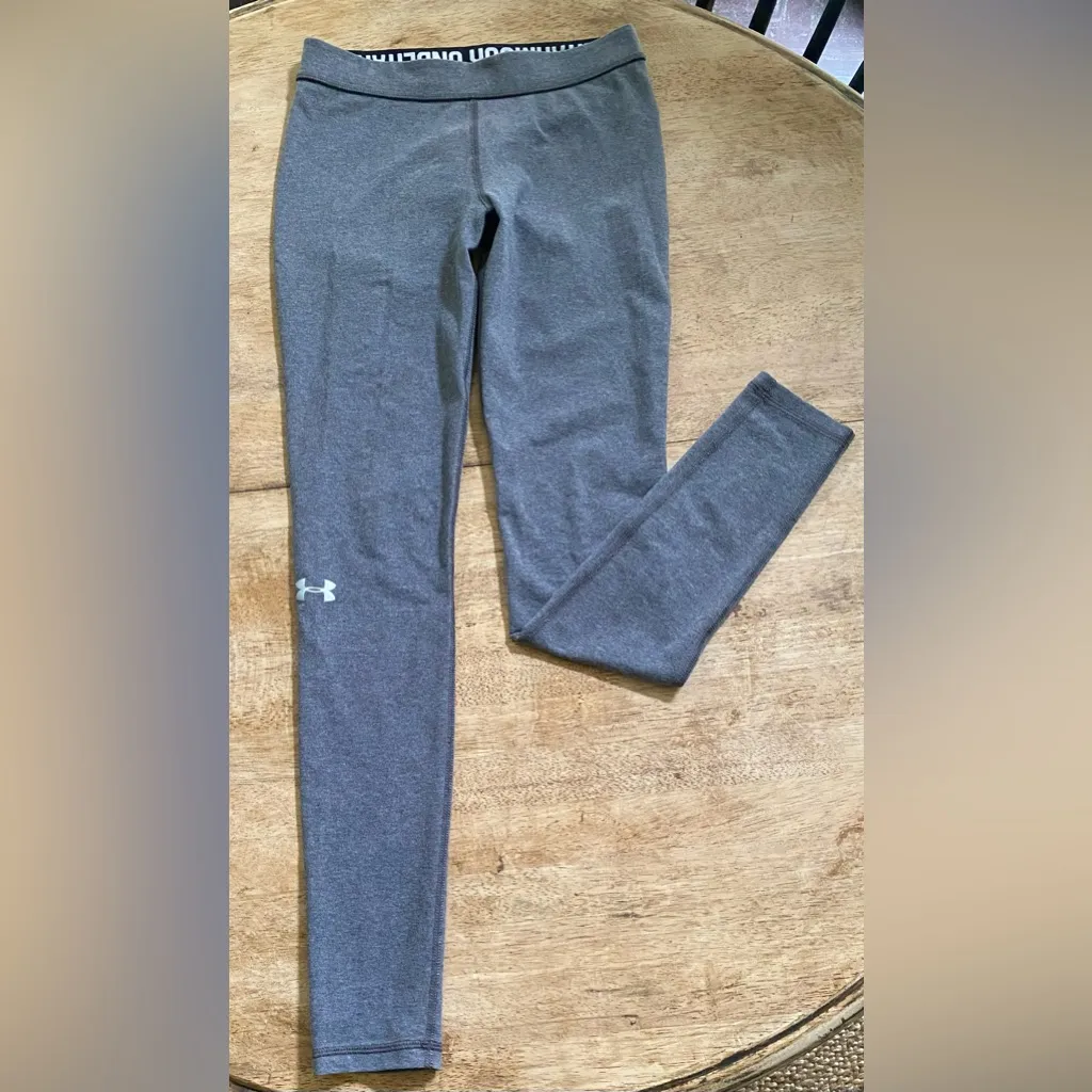 Under Armour Women’s Size  (See Pics For Measurements) Gray Athletic Leggings‎ - Image 2